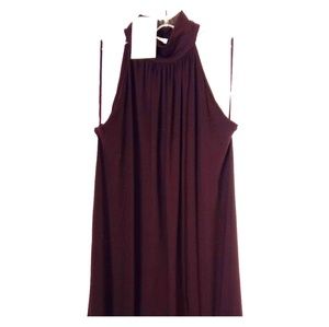 Maroon Sleeveless Dress